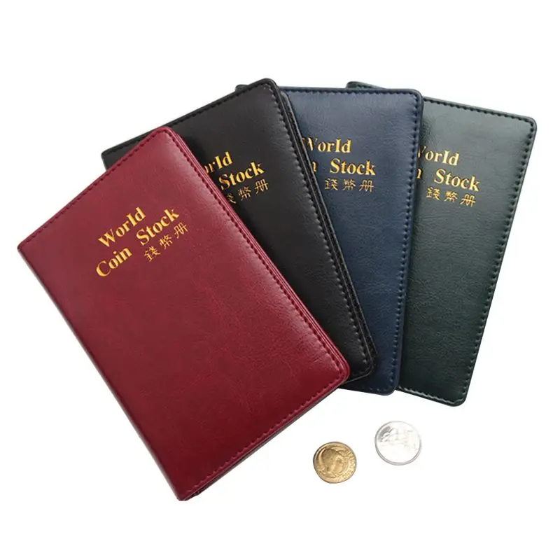 120 Collection Storage Penny Pockets Money Album Book Collecting Coin Holder