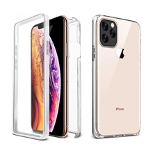 YISHANGOU 2в1 Передний+ задний Прозрачный чехол для iPhone 11 Pro Max 6 s plus 7 8 360 полный защитный силиконовый чехол для iPhone X XR XS Max