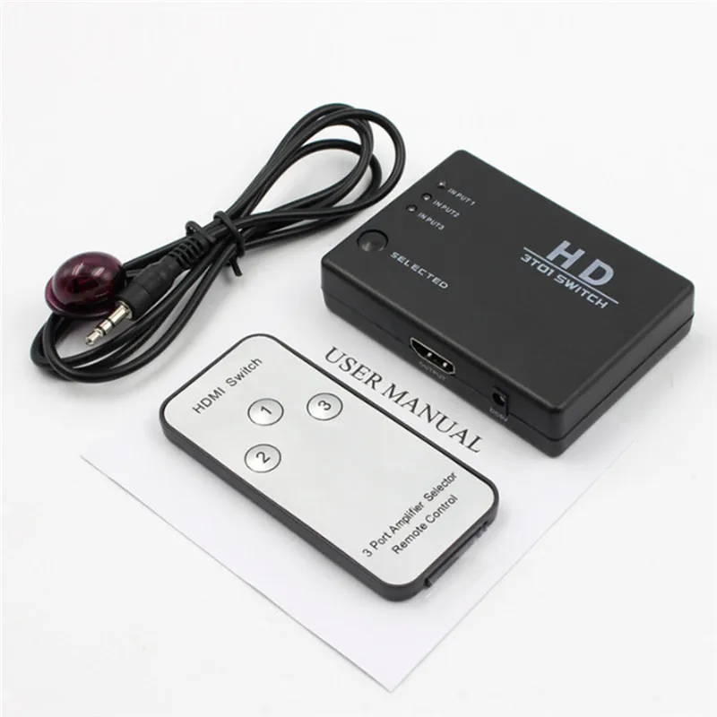 1 шт. HDMI порт 1080P коммутатор для xbox 360 PS3 PS4 Android HDTV 3 вход 1 выход 4K адаптер HDMI разветвитель 3/5 порт HDMI переключатель
