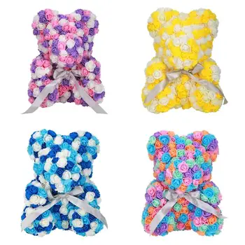 

Preserved Eternal Soap Flowers Roses Bear Valentine Wedding Women Day Gifts