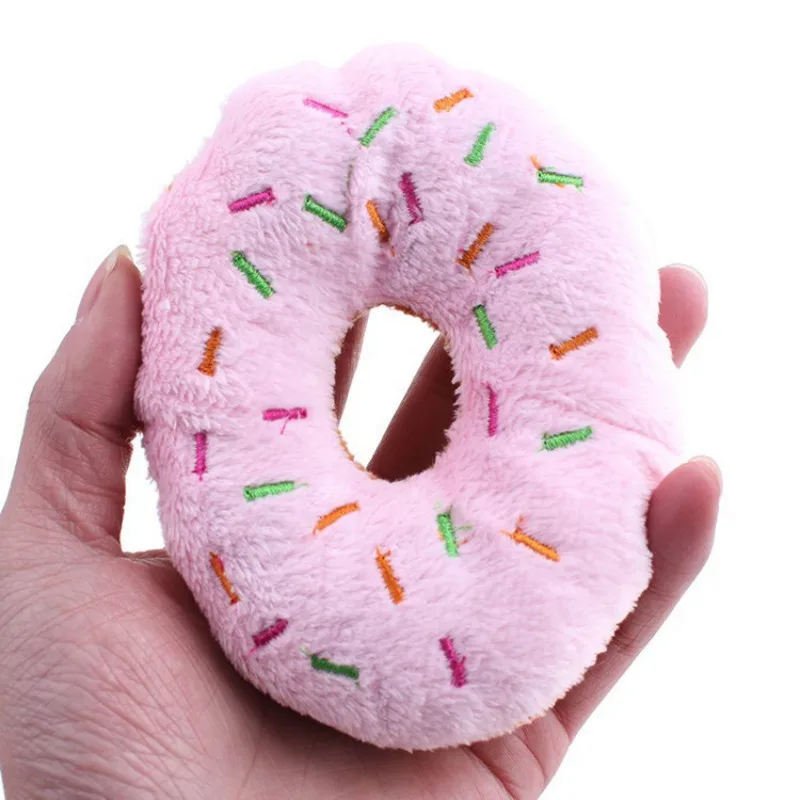 squeaky donut dog toy