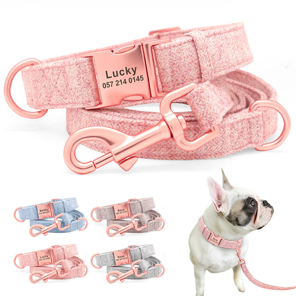 PersonalizedDogCollarCustomNylonDogCollarEngravedNameID