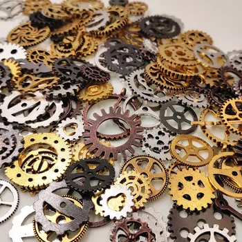 

20pieces mixed Gear steam punk Metal Charms beads jewelry findings Handmade Craft materia