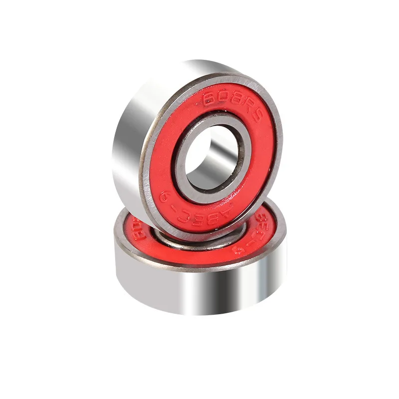 

10x ABEC-5 608 2RS Inline Roller Skate Wheel Bearing Anti-rust Skateboard Wheel Bearing 2.1 x 2.1 x 0.7cm Shaft Red Sealed
