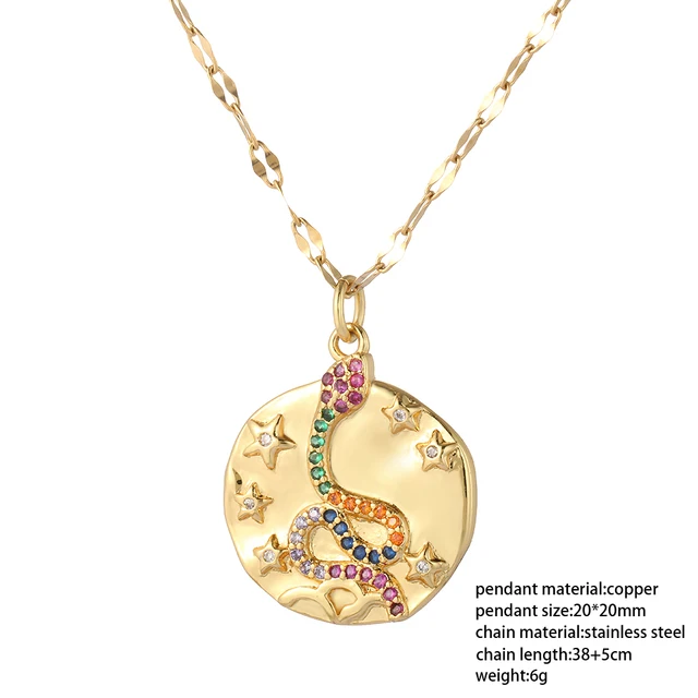 Boho Evil Bllue Eye Necklace for Women Men Snake All-seeing Eye Collar Necklace Gold Pendant Long Chains Couple Necklace Punk NK004G3