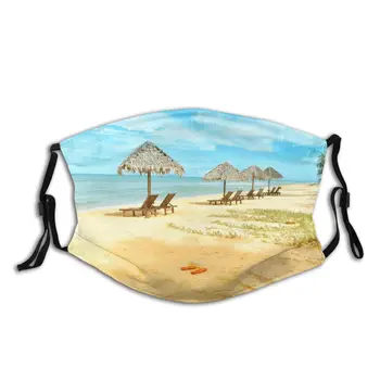 

protective mask with filter Beach anti dust PM2.5 reuse adult teen child girl