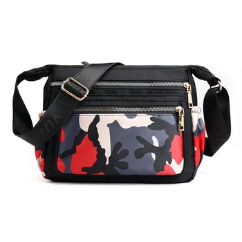 

Korean Fashion woman bag 2020 Waterproof Ladies Shoulder Bags Nylon Printting Women's Crossbody Bags Camouflage Sac A Main
