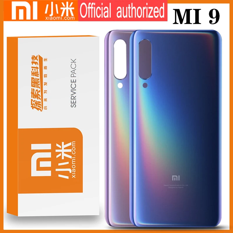 Для xiaomi mi 9 Задняя крышка батареи задняя дверь Корпус чехол стеклянная панель mi 9 Замена для xiaomi mi 9 крышка батареи