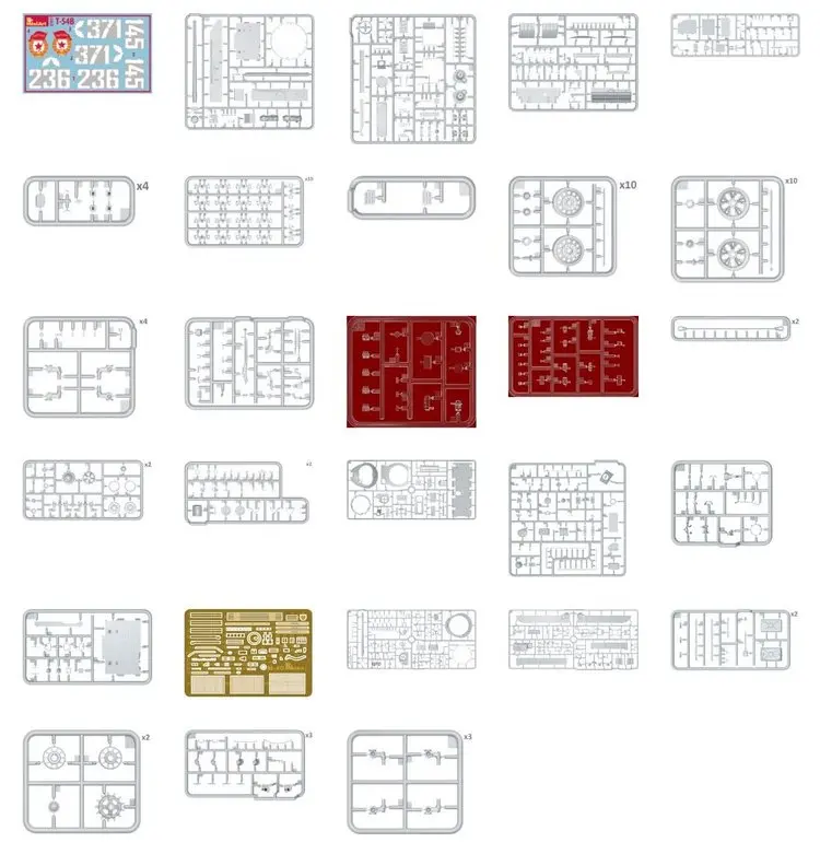 Миниарт 37019 1/35 советский средний танк T-54B-масштабная модель комплект