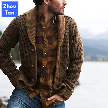 

Adisputent Men Best Hooded Cardigan Sweater Long Sleeved Knitted Coats Open Front Male Sweater Outwear Overcoat Limited Genuine