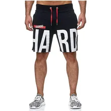 Мужские летние повседневные модные шорты для фитнеса, бодибилдинга, пробежки, тренировочные штаны, мужские шорты на шнурке с принтом