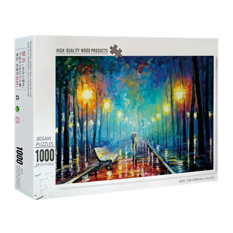 New 1000 Pieces Romantic rainy night 