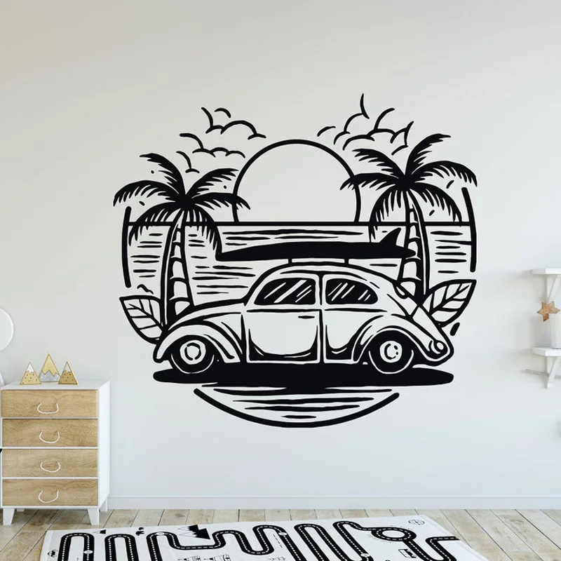 Летняя Настенная Наклейка с цитатами для серфинга виниловая наклейка на стену