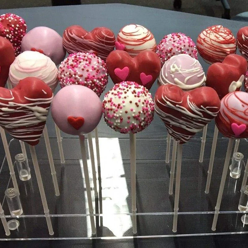 21 отверстие акриловый торт леденец прозрачный дисплей стенд сервер украшения