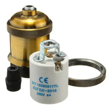 

Ceramic Lamp Sockets E27/E26 Retro-Edisons Pendant Lights Bulbs Lamp Holders Support Fittings 110V/220V