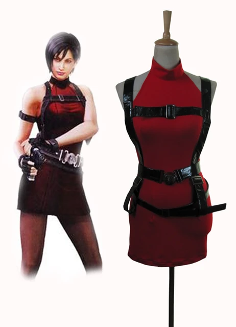 Resident Evil 4 Remake Ada Wong Cosplay Costume Sweater Dress Set with  Gloves