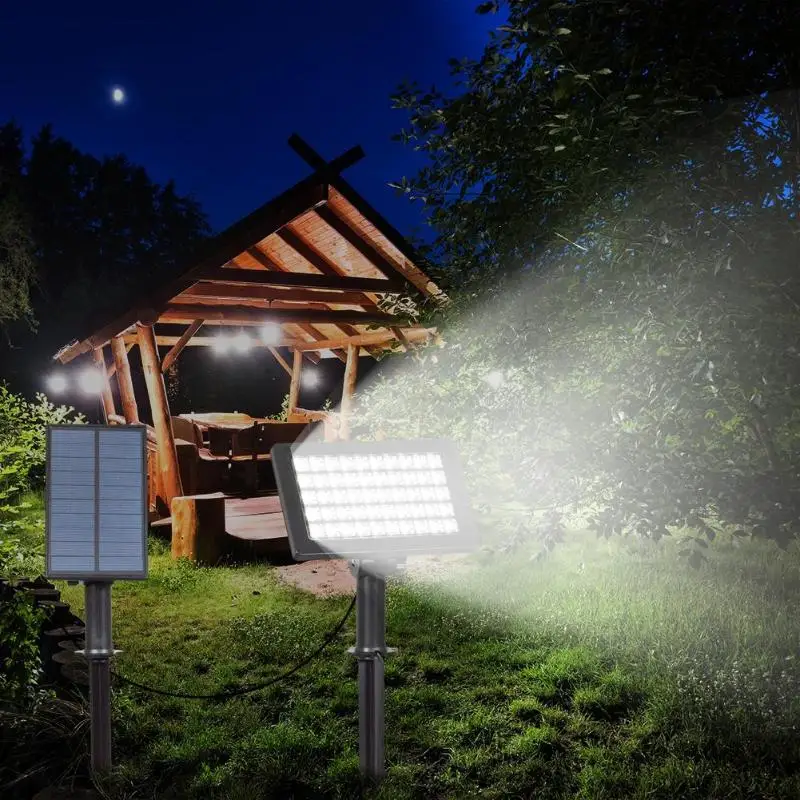 3 Вт 50LED IP44 водонепроницаемый солнечный светильник для газона с управлением Спайк Сплит уличная дорожка для сада уличная декоративная подсветка