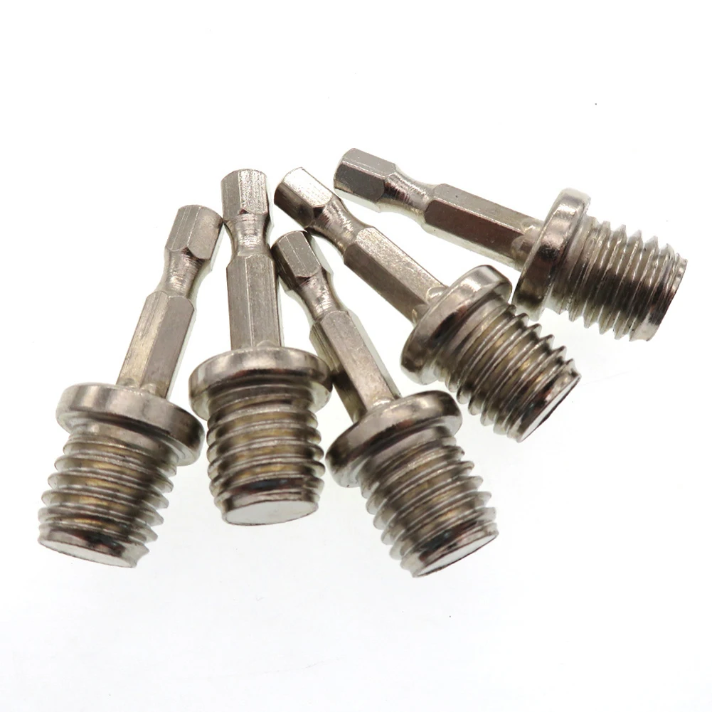 2pcs 1/4 Hexagon Connecting Rod Adapter Drill Chuck M14 Polishing Disc Connectin Hexagon Connecting Rod Metal drilling accessori ► Photo 2/6