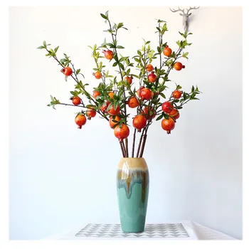 

92cm Berry Simulation Pomegranate Fruit Branch Simulation Fruit Living Room Home Decoration Fake Fruit