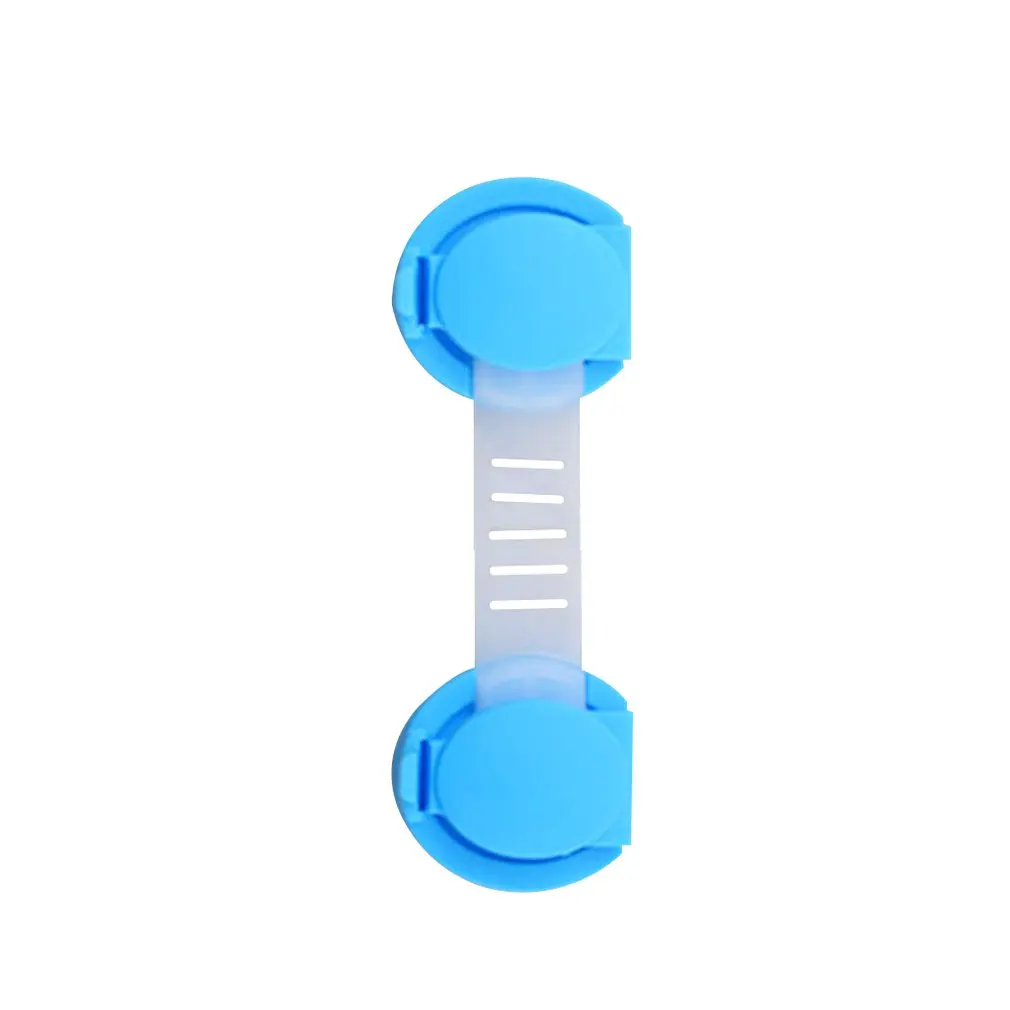 Blue 10cm 15 см дети Безопасный Уход замок ремни пластиковый детский защитный замок двери шкафа Ящики замок холодильника длинный - Цвет: Blue 10cm