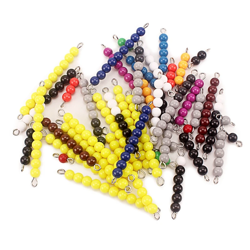 Montessori Math Beads Toy Subtraction Snake Game Lite Version Subtraction Bars Counting Mathematics Preschool Early Eductaional
