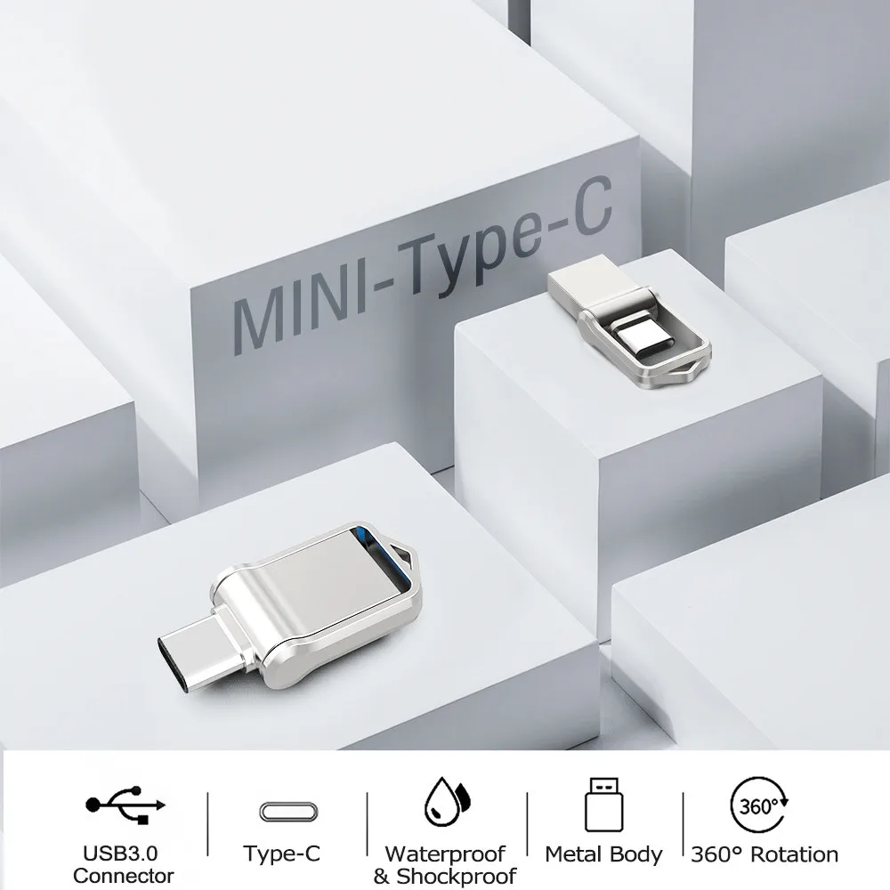 Topesel-mini Flash Drive tipo c Ultra Dual Usb 3.0 32gb 64gb 128gb u Disco - Imagem 6