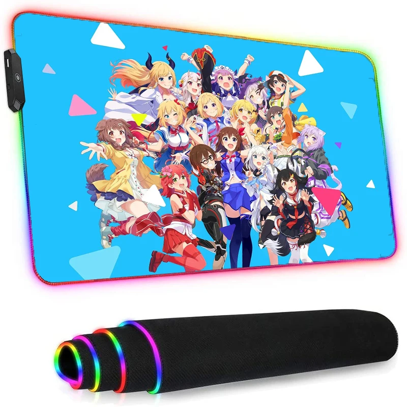 

Led Mousepad Rgb Anime Genshin Impact Pc Gamer Girl Kawaii Gaming Accessories Helltaker Santoro Gorjuss Longteng Rubber Base