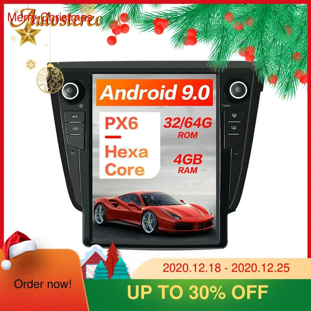 Для Nissan X TRAIL/Qashqai/RougStereo 2013 + вертикальный экран Tesla стиль Android 9 Автомобильный GPS