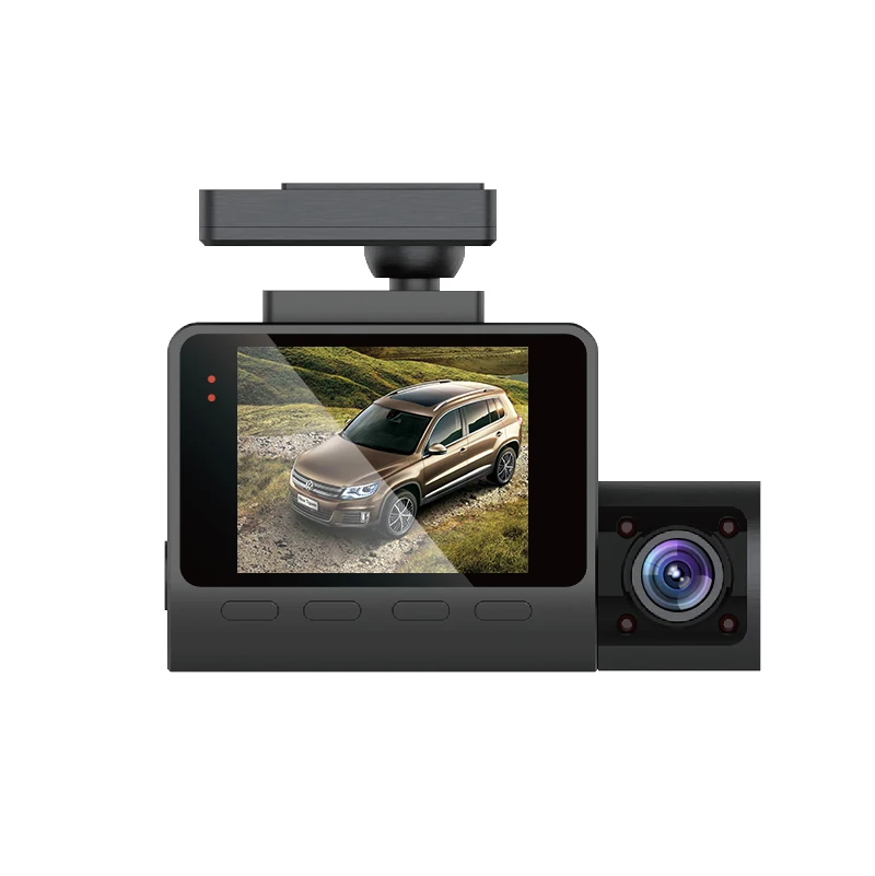 3 канала DashCam с магнитным креплением Поддержка Wi-Fi gps Функция автомобиля черный ящик