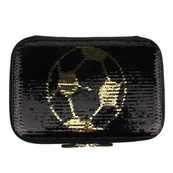 

Sequins Pen Boxes School Pencil Case Big Football Brush Pot Cartoon Stationery Bags School Supplies Storage Organizer