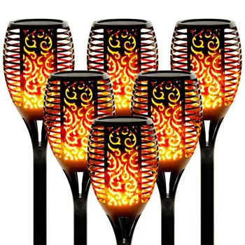 

Solar powered LED Flame Lamp Waterproof 12LEDs Lawn Flame Flickering Torch Light Outdoor Solar LED Fire Lights Garden Decoration