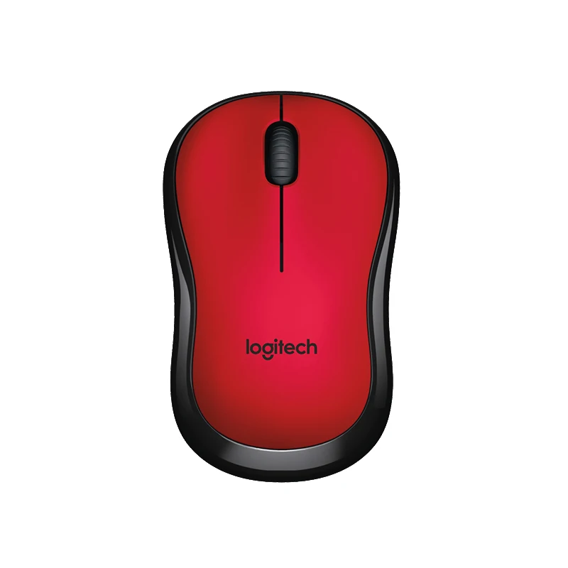 Беспроводная Бесшумная мышь logitech M220 с 2,4 ГГц Высококачественная оптическая эргономичная игровая мышь для ПК, сертификация QUIET MARK - Цвет: M220 Red