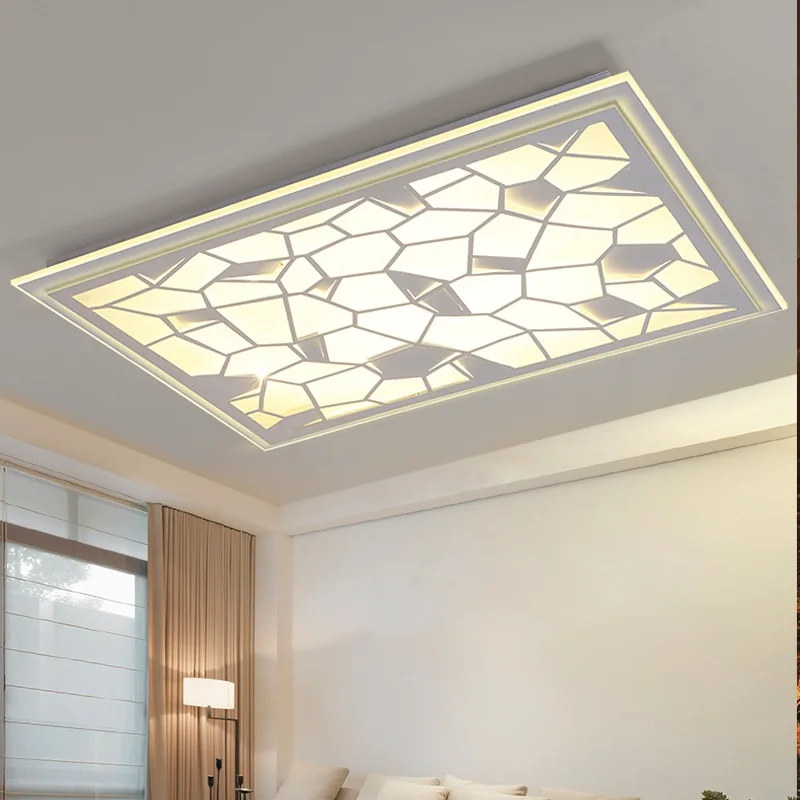 Living Room Light Rectangular Modern Simple Ceiling Lights Fashion LED Atmosphere Bedroom Creative Individual lamp | Лампы и освещение