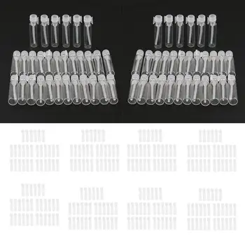 

300 Pieces Mini Glass Perfume Trial Bottles - 1ml - Portable Refill Sample Bottles Essential Oil Containers for Travel