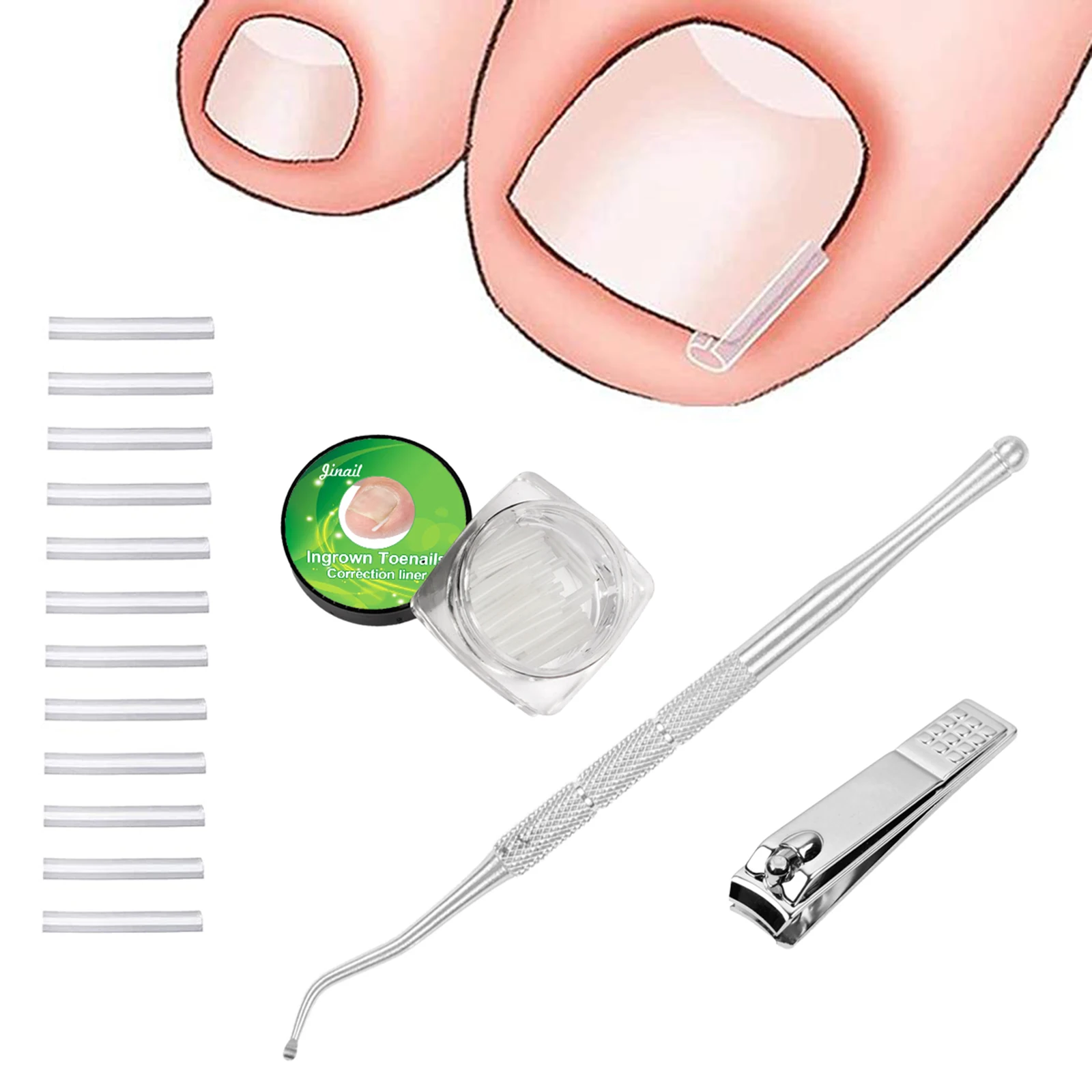 Ingrown Toenail Tools Kit Toenail Treatment Tool Removal Correction Toe