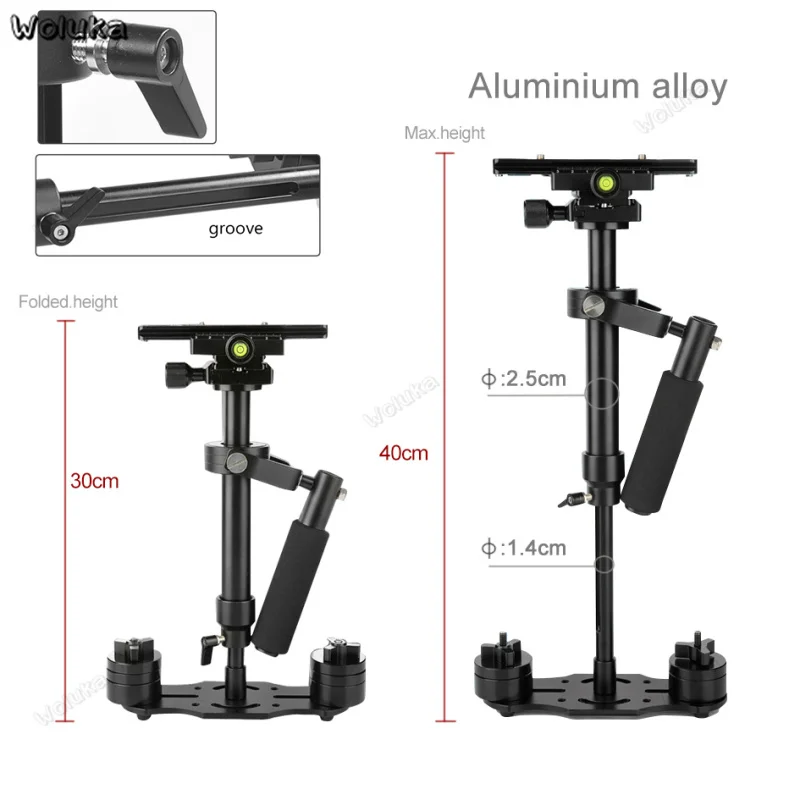 S40 Steadycam S-40+ плюс алюминиевый ручной Стабилизатор стэдикам DSLR видео камера фотографии CD50 T16 RR1