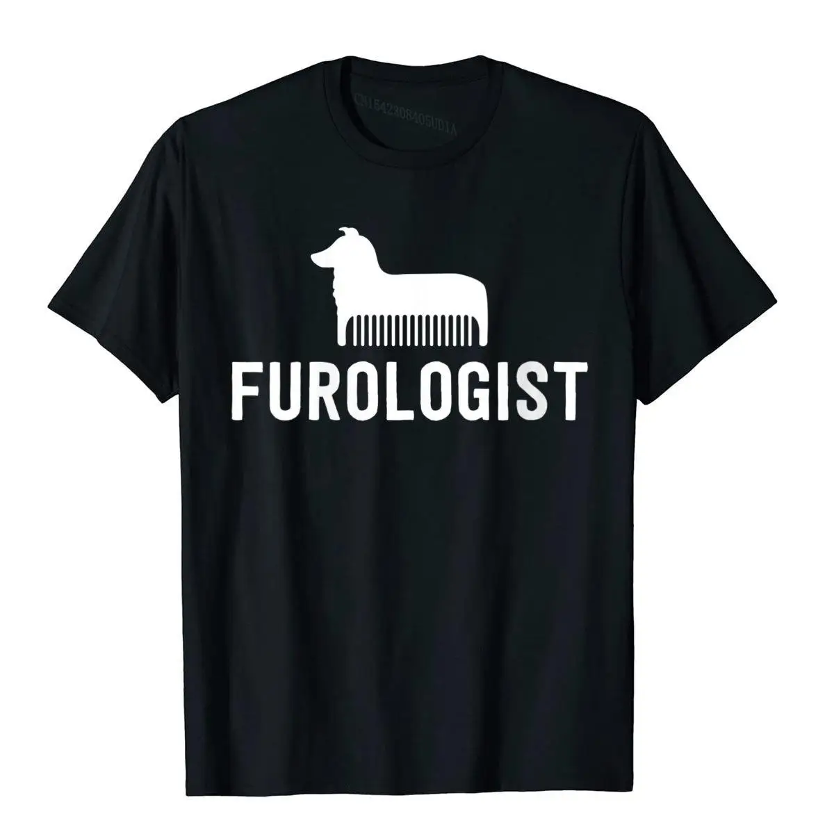 Womens Furologist Dog Groomer Shirts For Women Men Gift Puppy Spa V-Neck T-Shirt__B8596black