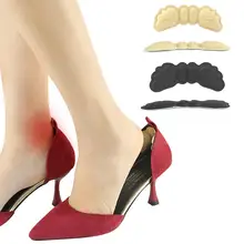 2 шт. мягкие губчатые невидимые задние накладки на пятки для женщин, обувь на высоком каблуке, клейкие накладки, протекторы для ног, вставки для подушек