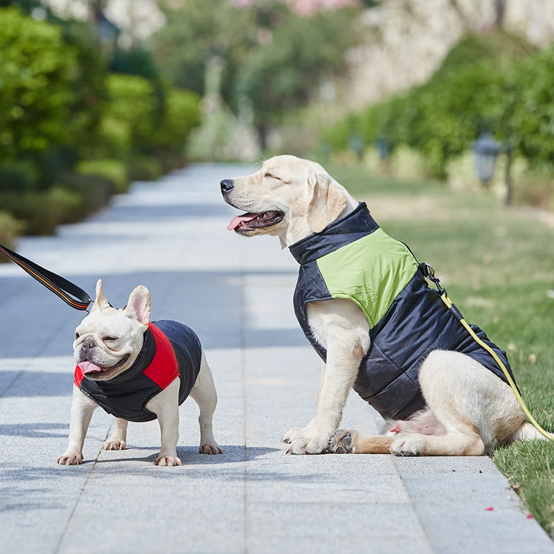 Winter Pet Clothes Small Medium Large Dog Coats Puppy Padded Jackets Pug French Bulldog Warm Fleece Vest Clothes Dog Costumes