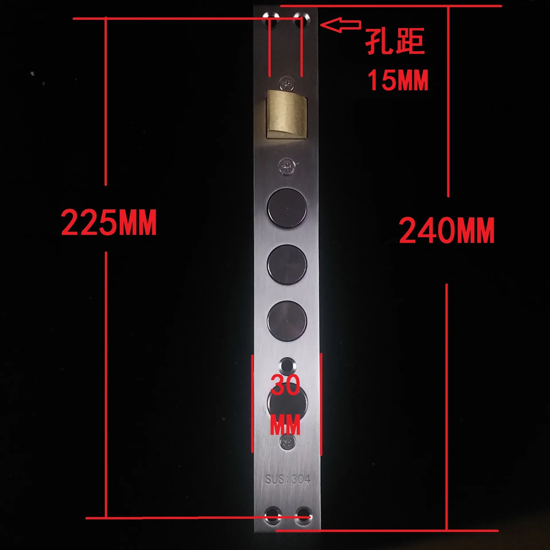 304 Stainless Steel Block Pieces Cylinder Dual-Live Lock Security Door Lock Entrance Door Lock Body Manufacturers Wholesale