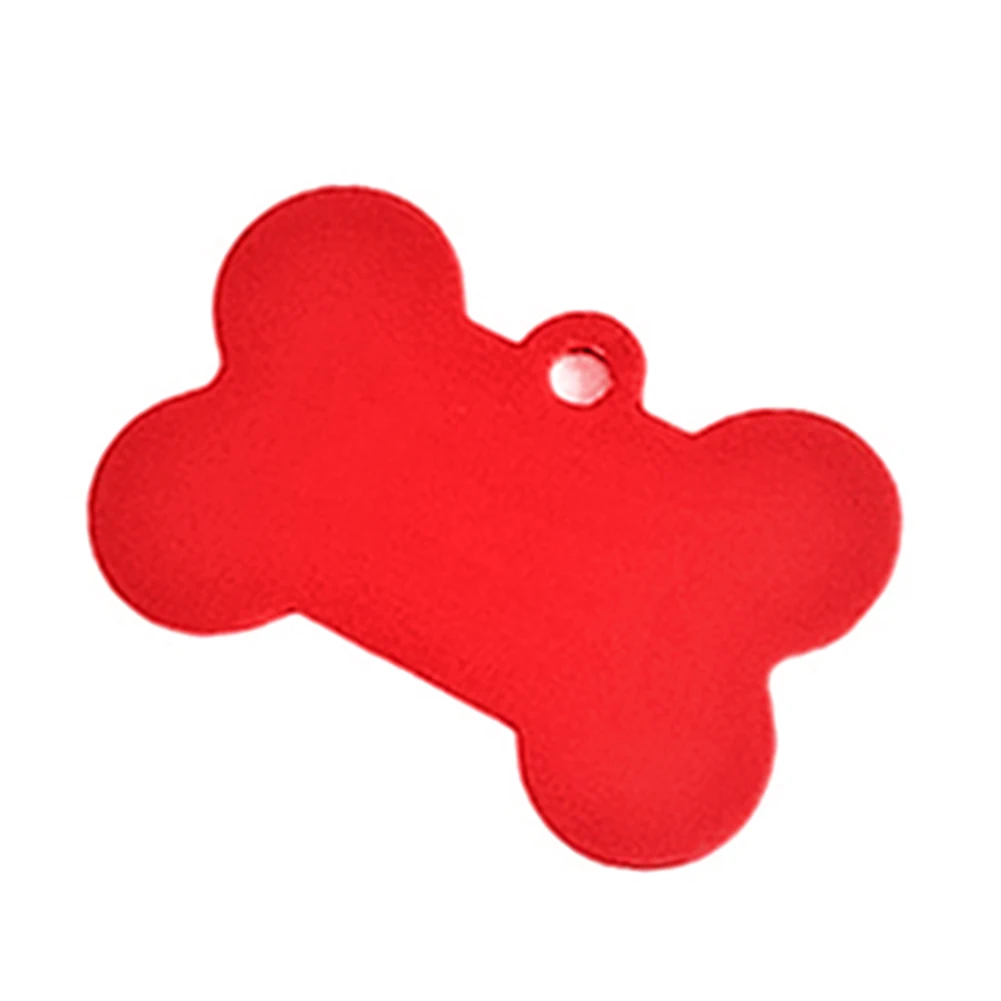 Bone/Heart shape Выгравированный Pet идентификация ошейник для собаки табличка анти-потеря значок
