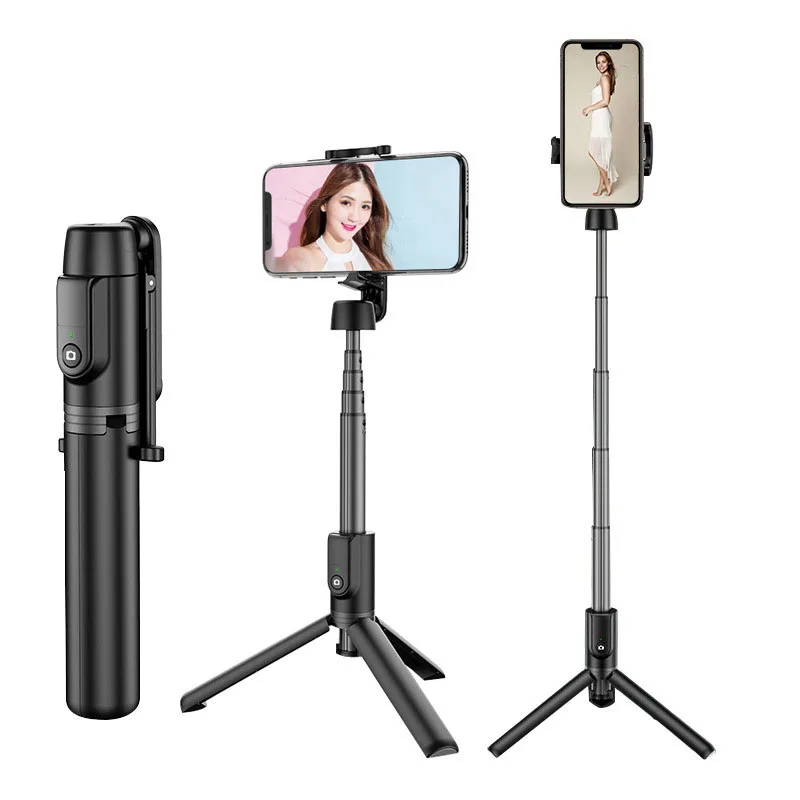 

Cross Border Hot Selling Shadow 402 Aluminium Alloy Bluetooth Remote Control Selfie Stick Mini Selfie Stick Multi-functional Liv