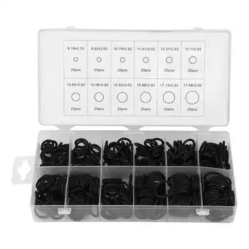

300PCS O- 12 Sizes Large NBR O- Sealing Gasket Kit for Plumbers Garages Pumps O- Classification Kit Set