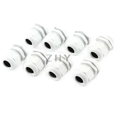 8 PCS White Plastic Waterproof Cable Gland Connector Locknut M20x1.5 | Обустройство дома