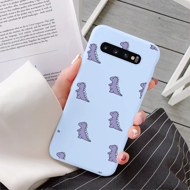 For Samsung Galaxy S10 S 10 Plus S10E Camera Protect Soft Cover Silicone  Cartoon Lilo Stitch Phone Case Funda For Samsung S10+ - AliExpress