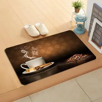 

Custom Cafe Bean Doormat Home Decor Door mat Floor Mat Bath Mats foot pad#20-05-19-54