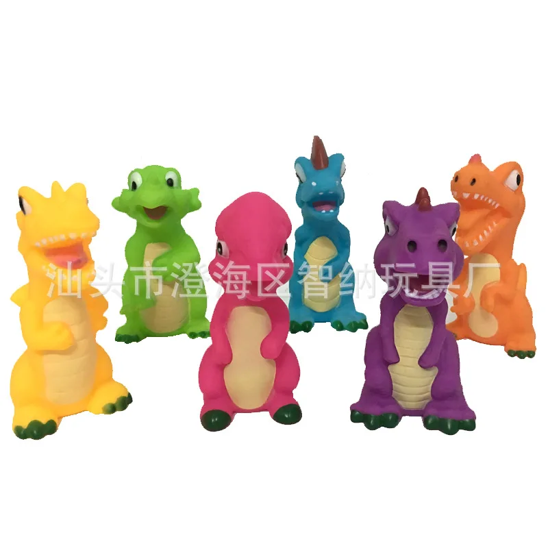 

Children Vinyl Soft Silcone Dinosaur Toy T-Rex Pinching Called Will Call Will Ring Baby Bath Water Toys