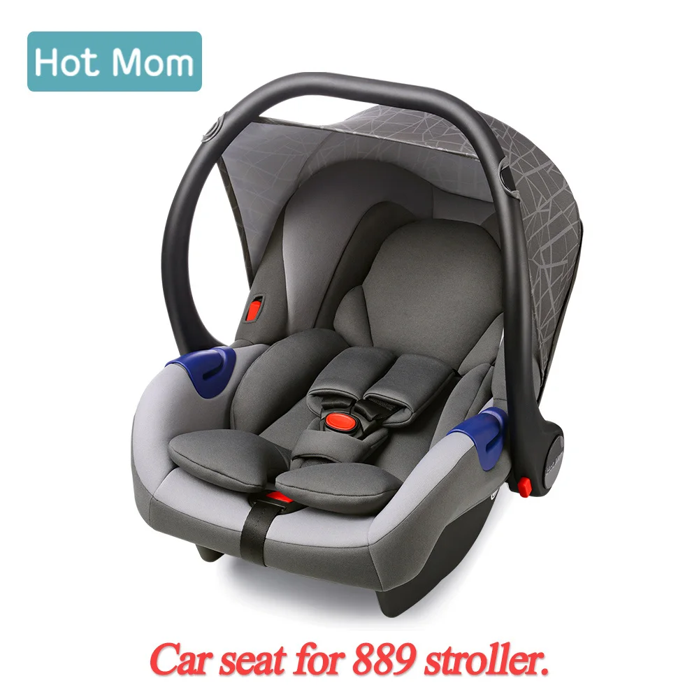 Автокресло группа 0+ для Hot Mom F22/F023/889 детская коляска, серый - Цвет: 889 car seat