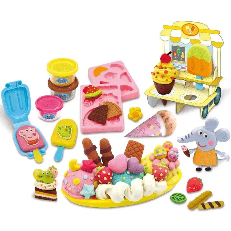 Новинка, 1 шт., подлинный набор теста Peppa Pig, для пикника, пикника, кекса или Мега теста, Набор для игры, игрушки для семьи и друзей peppa - Цвет: 02
