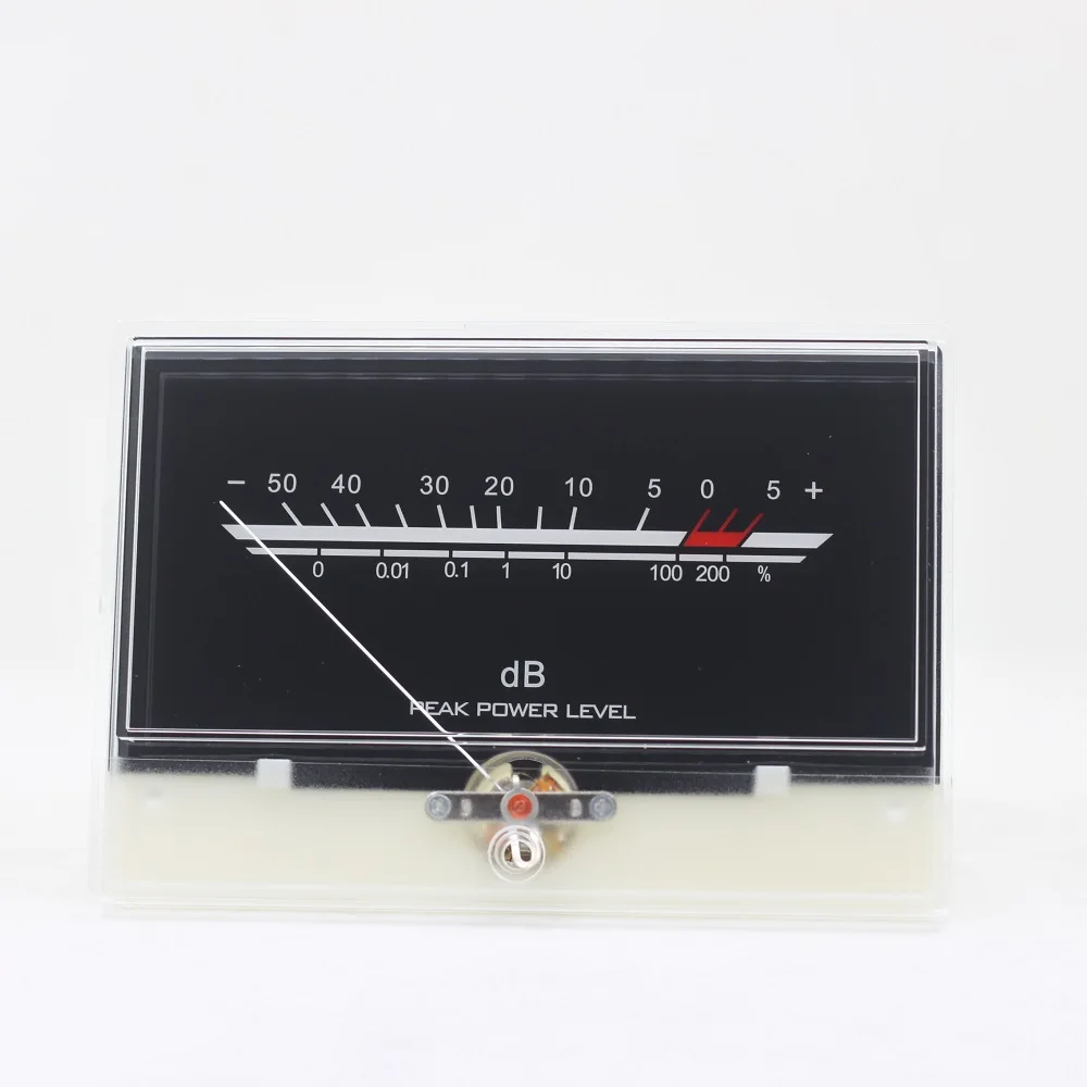 VU Meter Post Power Level Meter Audio DB Header White Backlight P-134 Rear Amplifier